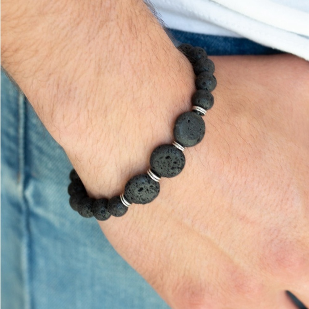 Prospect - Black Lava Bead Bracelets